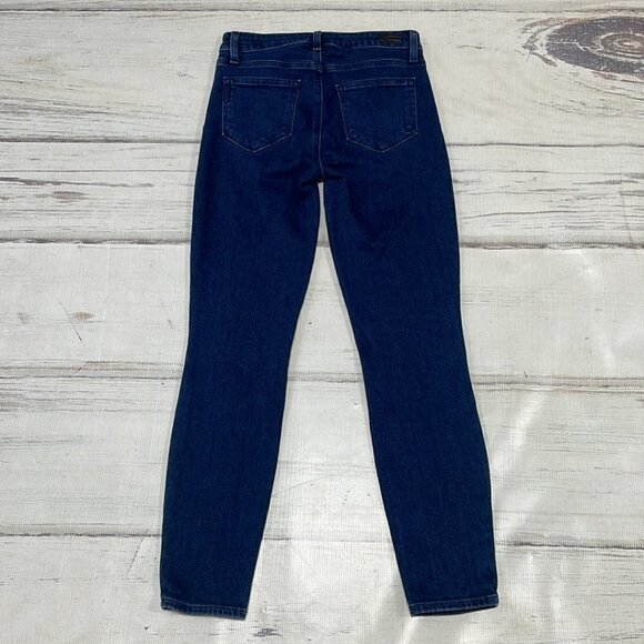 Paige Hoxton Ankle Jeans Skinny Blue Faded Denim Size 26 - Picture 9 of 13